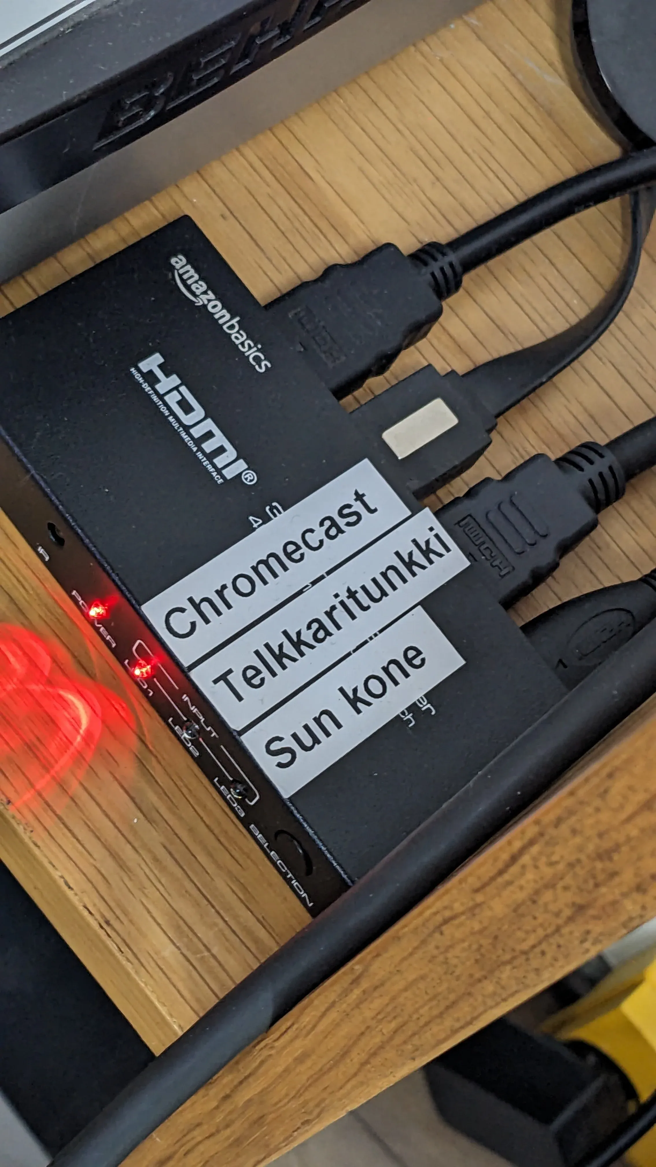 HDMI-sisääntulovalitsin
